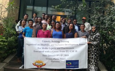 Capacity Building Training Organized on Disability and Inclusive Development Issues For Media Experts and Practitioners